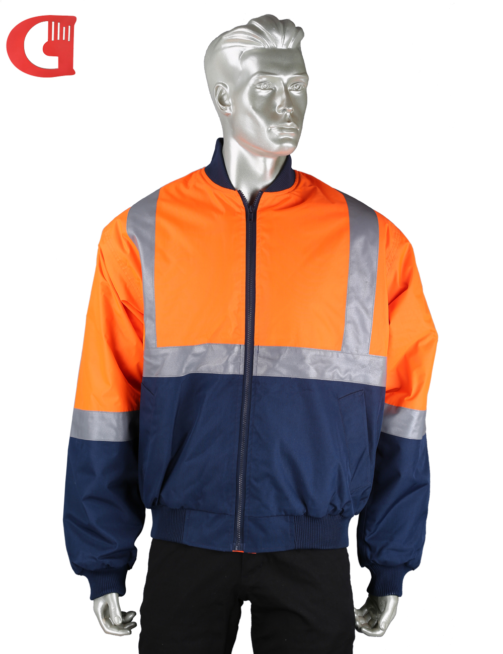 Oxford Waterproof Reflective Padded Work Jackets Safety Winter Workwear Jacket